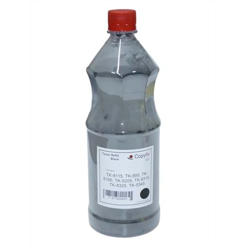 Kyocera Mita Siyah Refill Muadil Toner, TK-8115, TK-895, TK-5195, TK-5205, TK-8315, TK-8325, TK-5345, 500Gr, ICF