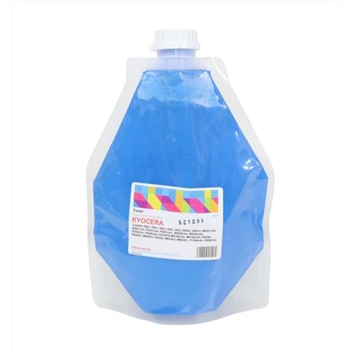 Kyocera Mita TK895, 590, 5230, 5240, Mavi Muadil Toner, (500GM FOIL BAG), (Made in USA)