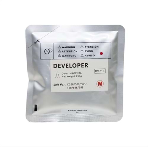 KN, DV-313 Kırmızı Muadil Developer, C224, C284, C454, DV214M, 221M, 226M, 311M, 313M, 512M, 619M, 210g, YCF