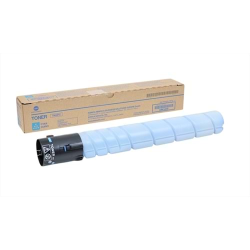 Konica Minolta, TN-221C Mavi Toner, Mavi, Bizhub C227, C287, A8K3450, Orjinal