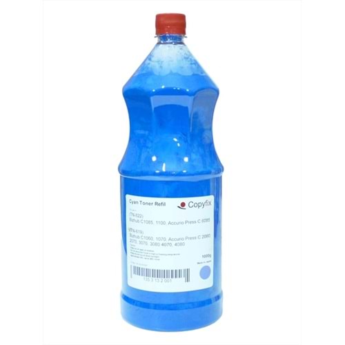 KN, TN-622 Mavi Refill Muadil Toner, Bizhub C1085-C1100-6085, 1000G, ICF