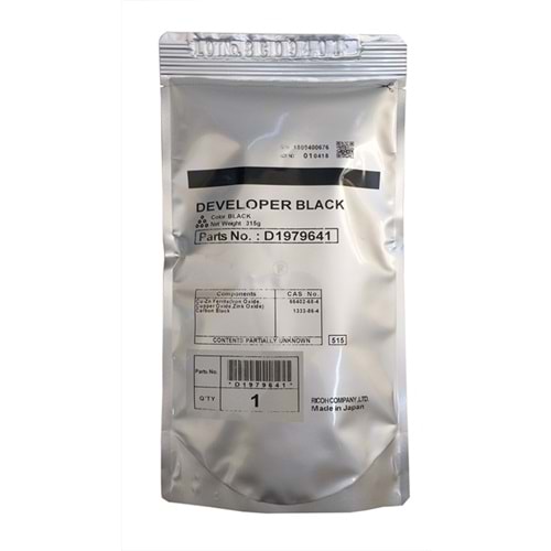 Ricoh MP 2554 Orjinal Developer, MP 2554, MP 3054, MP 3055, MP 3555, MP 5054, MP 6054, D197-9641, 315g, Orjnal