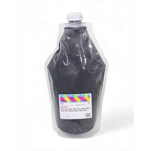 Ricoh MP C 2550 Siyah Dolum Muadil Toner, AFICIO MP C 305, C 2030, C 2530, C 2550, C 4500, C 5501, 1KG.(Made in USA)