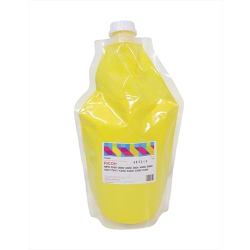 Ricoh MP C2550 Sarı Dolum Muadil Toner, AFICIO MP C 305, C 2030, C 2530, C 2550, C 4500, C 5501, 1KG.(Made in USA)