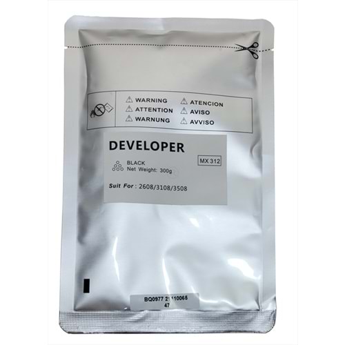 Sharp MX-312 Developer AR 6020, MX M 260, MX M 264, MX M 310, MX M 315, MX M 354, MX M 356, MX-312 FV, MX-312GV, YCF