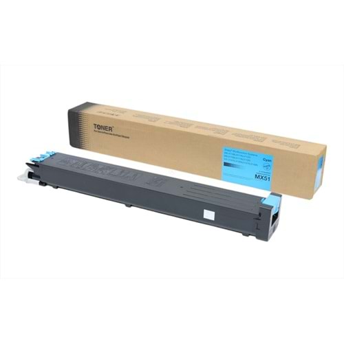 Sharp MX-4110N Toner, Cyn, MX 4110, MX 5110, MX 5111, MX 5112, MX 5140, MX 5141, MX-51GTCA, (Made in USA)
