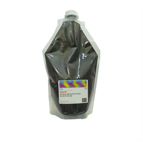 Sharp Siyah Dolum Toneri, Universal, MX-23, MX-27, MX-31, MX-36, MX-51, DX-25, 1KG, Poşet (Made in USA)