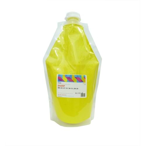 Sharp Sarı Dolum Toneri, Universal, MX-23, MX-27, MX-31, MX-36, MX-51, DX-25, 1KG, Poşet (Made in USA)