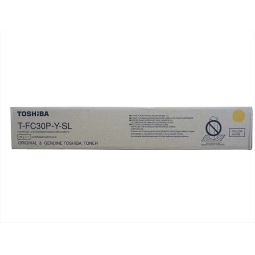 Toshiba e-STUDIO 2050C Sarı Toner, E-STUDIO 2050 C, 2051 C, 2550 C, 2551 C, TFC30EY, Orjinal