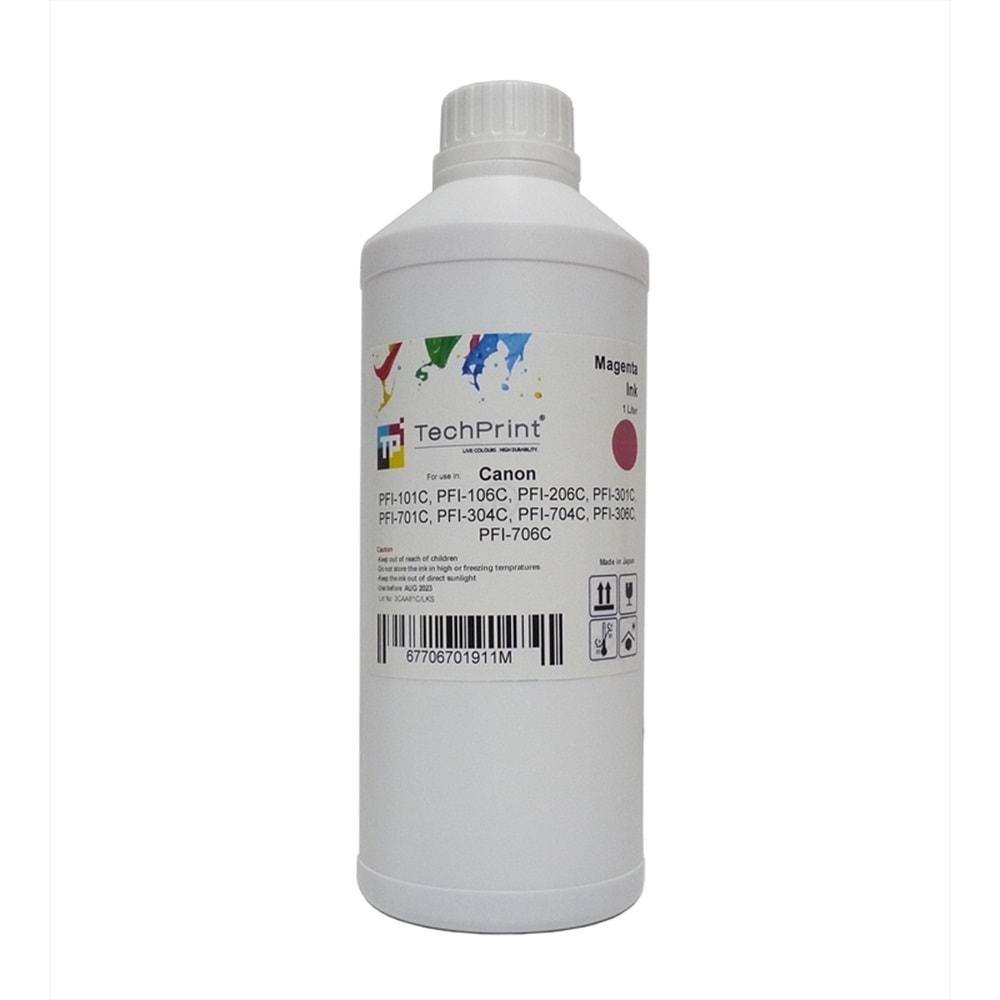 Canon, PFI-706, PFI-701 Magenta Dolum Mürekkebi, (Pigment)1 Litre, CF