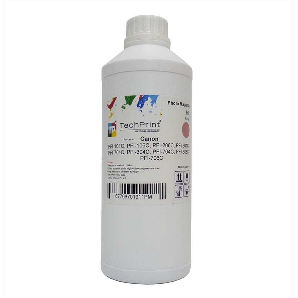 Canon, PFI-706, PFI-701 Photo Magenta Dolum Mürekkebi, (Pigment)1 Litre, TP