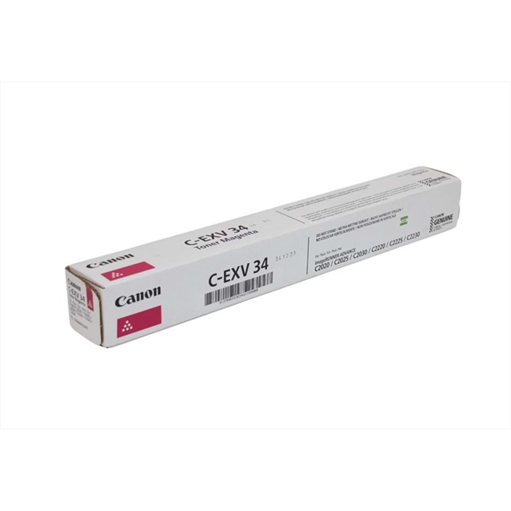 Canon C-EXV 34 Kırmızı Toner, C 2020, 2030, 3784B002AA, Orjinal