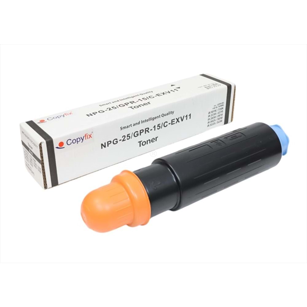Canon C-EXV 11 Siyah Copyfix Toner, IR 2230, IR 2270, IR 2870, IR 3025, IR 3030, IR 3225, IR 3230, 9629A002AA, (1060g), YCF