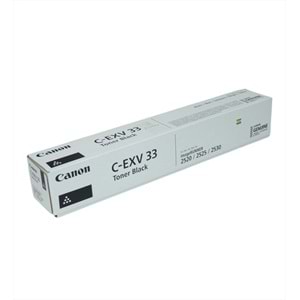 Canon C-EXV 33 Siyah Toner, IR 2520, 2525, 2530, 2785B002AA, Orjinal