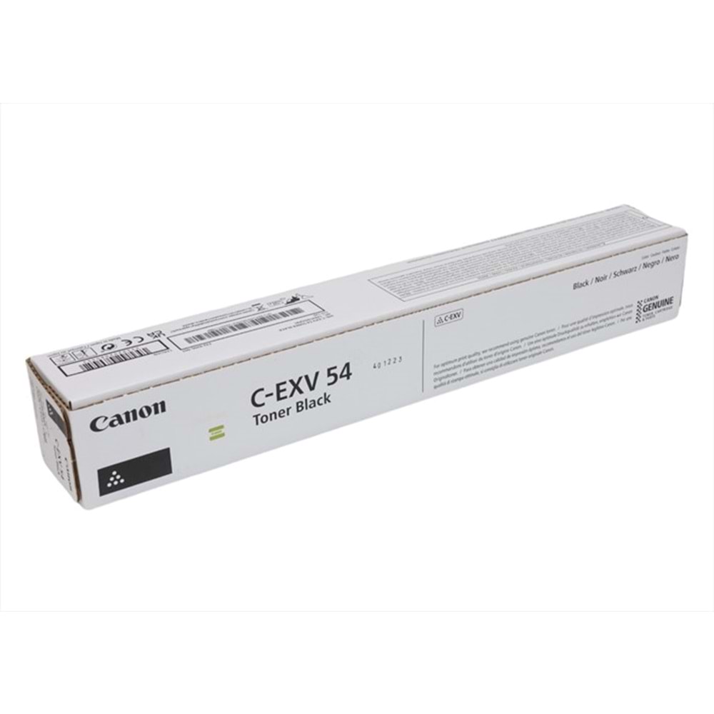 Canon C-EXV 54 Siyah Toner, IR C 3025, IR C 3226 I, 1394C002BA, Orjinal