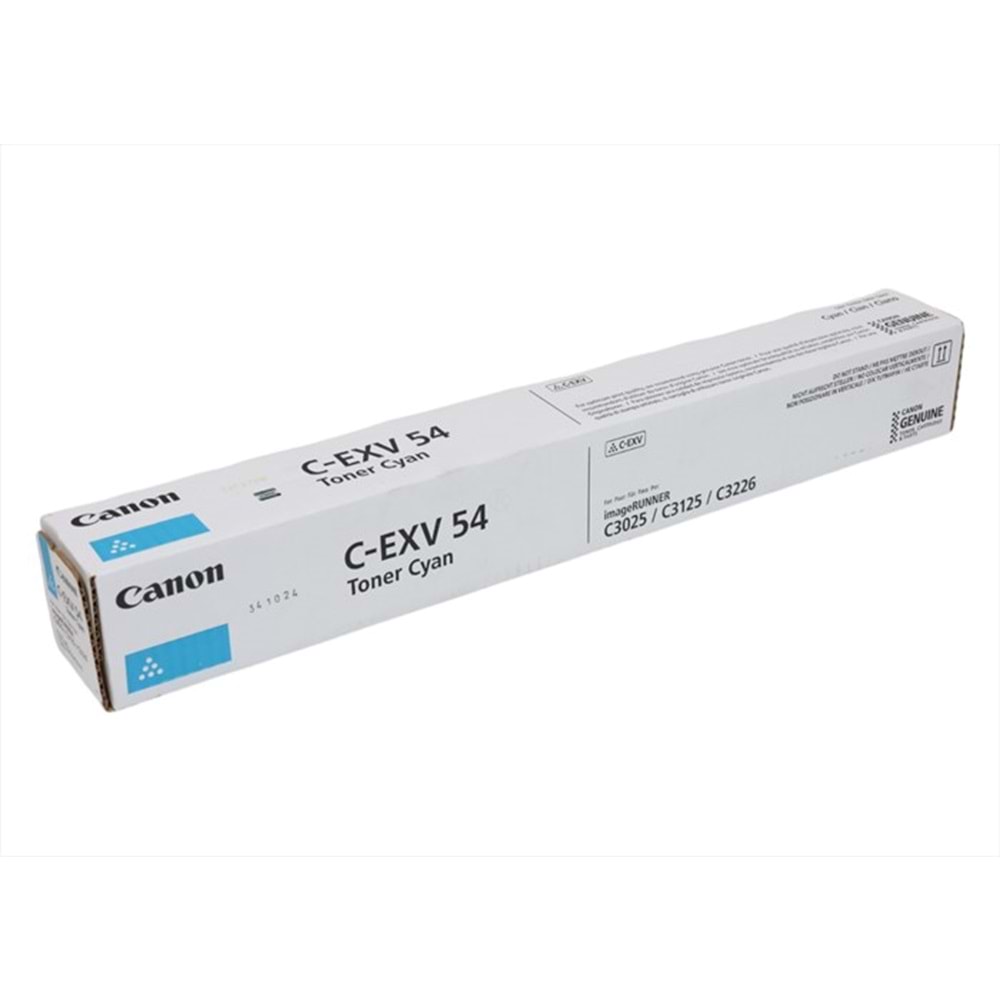 Canon C-EXV 54 Mavi Toner, IR C 3025, IR C 3226 I, 1395C002BA, Orjinal