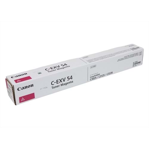 Canon C-EXV 54 Kırmızı Toner, IR C 3025, IR C 3226 I, 1396C002BA, Orjinal