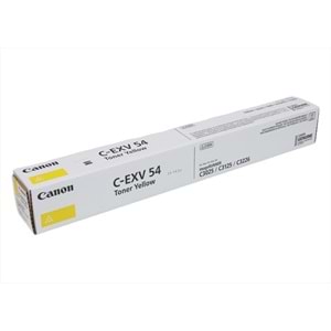 Canon C-EXV 54 Sarı Toner, IR C 3025, IR C 3226 I, 1397C002BA, Orjinal
