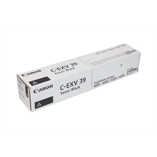 Canon C-EXV 39 Siyah Toner, IR 4025, 4035, 4792B002AA, Orjinal