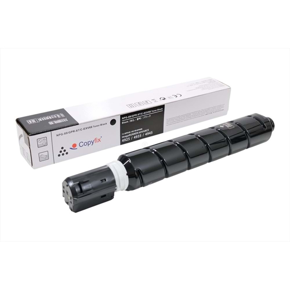 Canon C-EXV-66 Siyah Copyfix Toner , IR ADVANCE DX 4925i , 4935i , 4945i , YCF