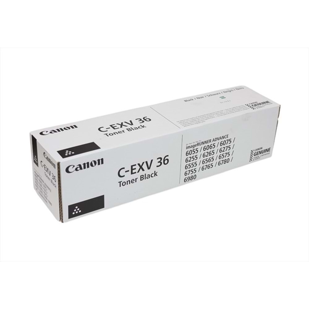 Canon C-EXV 36 Siyah Toner, IR 6055, 3766B002AA, Orjinal