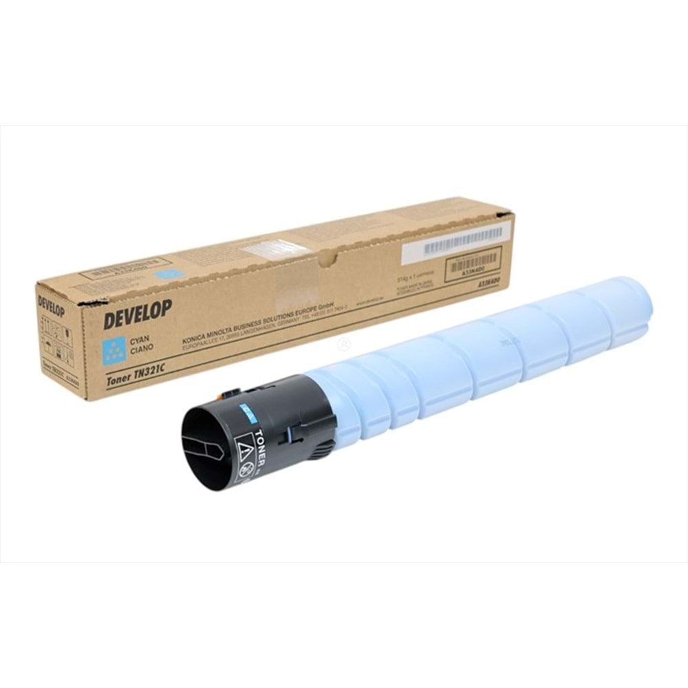 Develop TN-321C Mavi Toner, INEO + 224, INEO + 284, INEO + 364, A33K4D0, Orjinal