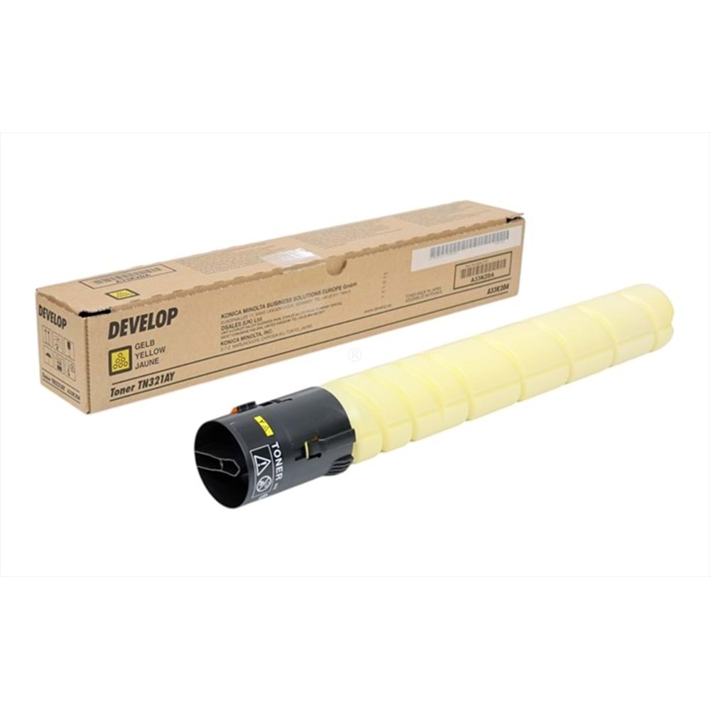Develop TN-321Y Sarı Toner, INEO + 224, INEO + 284, INEO + 364, A33K2D0, Orjinal