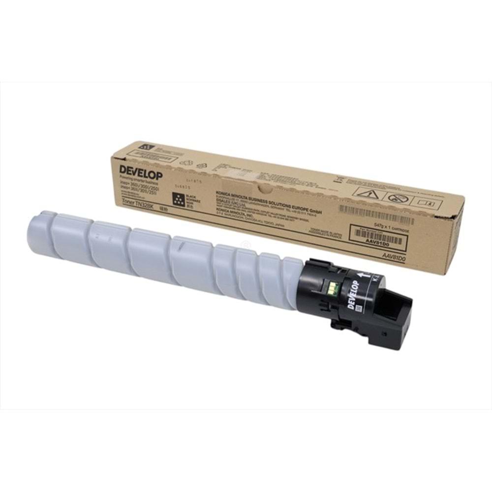 Develop TN-328K Siyah Toner , INEO + 250 I , INEO + 300 I , INEO + 360 I , AAV81D0 , Orjinal