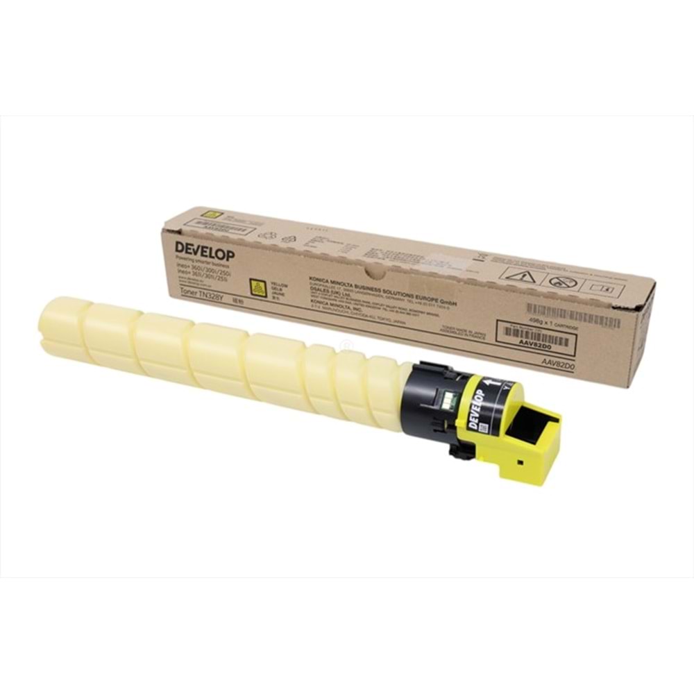 Develop TN-328Y Sarı Toner , INEO + 250 I , INEO + 300 I , INEO + 360 I , AAV82D0 , Orjinal