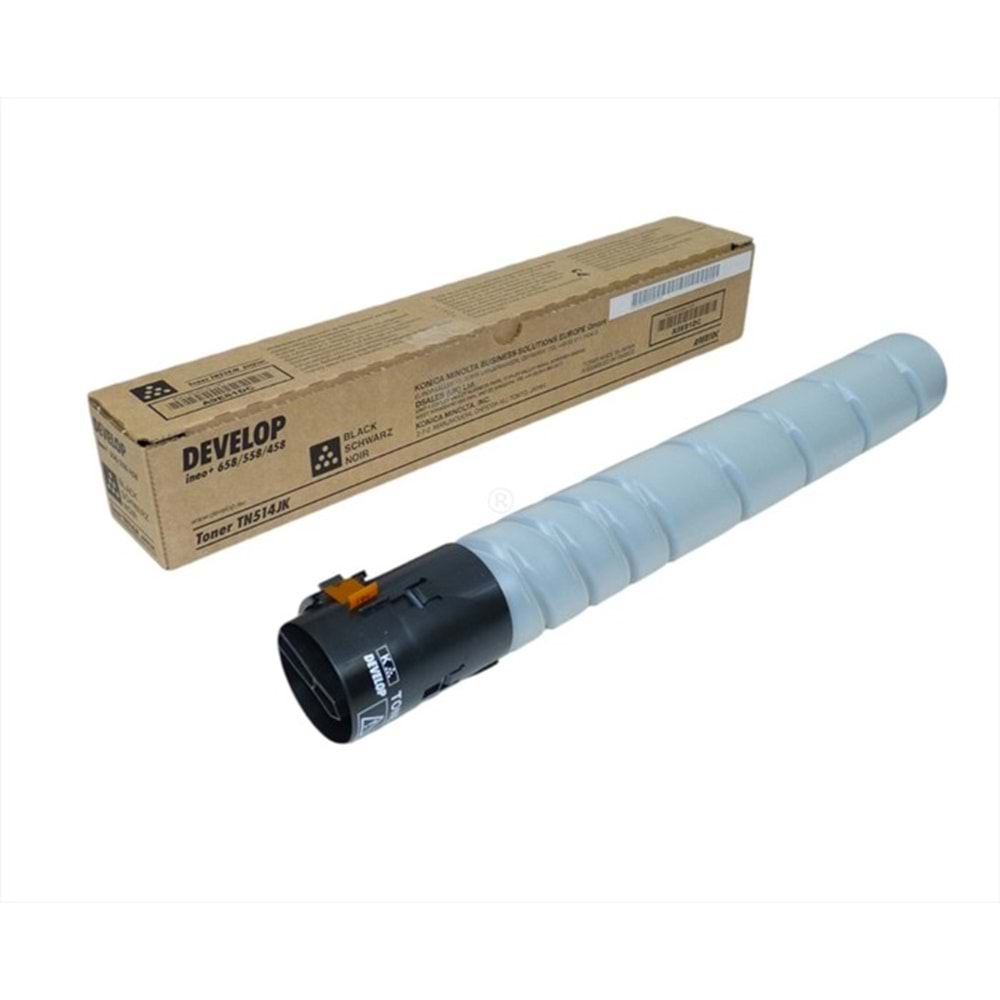 Develop TN-514K Siyah Toner, INEO + 458, INEO + 558, INEO + 658, Orjinal