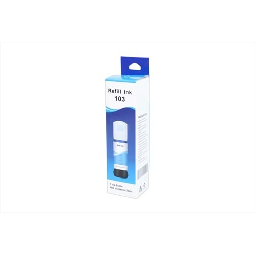 Epson 103 Mavi Refill Ink, Universal, 103 Serisi, 70ml, Muadil