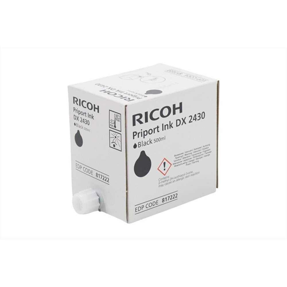 Gestetner DX-2430 B Ink , 500 ML, Orjinal