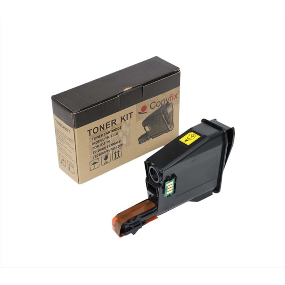Kyocera Mita TK-1110 Siyah Copyfix Toner, FS 1020 MFP, FS 1040, Chipli (78g), YCF