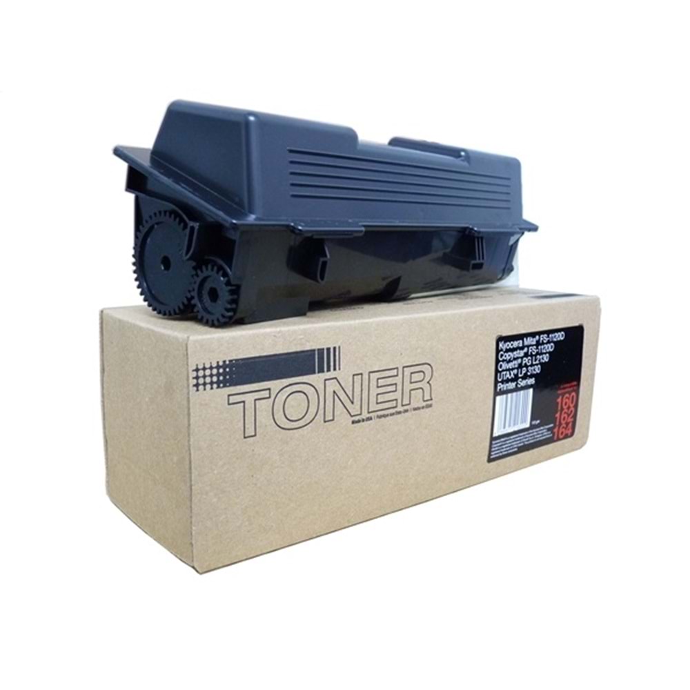 Kyocera Mita TK-160 Siyah Muadil Toner, FS 1120 D, TK-162, 164, 110 GR.(Made in USA)
