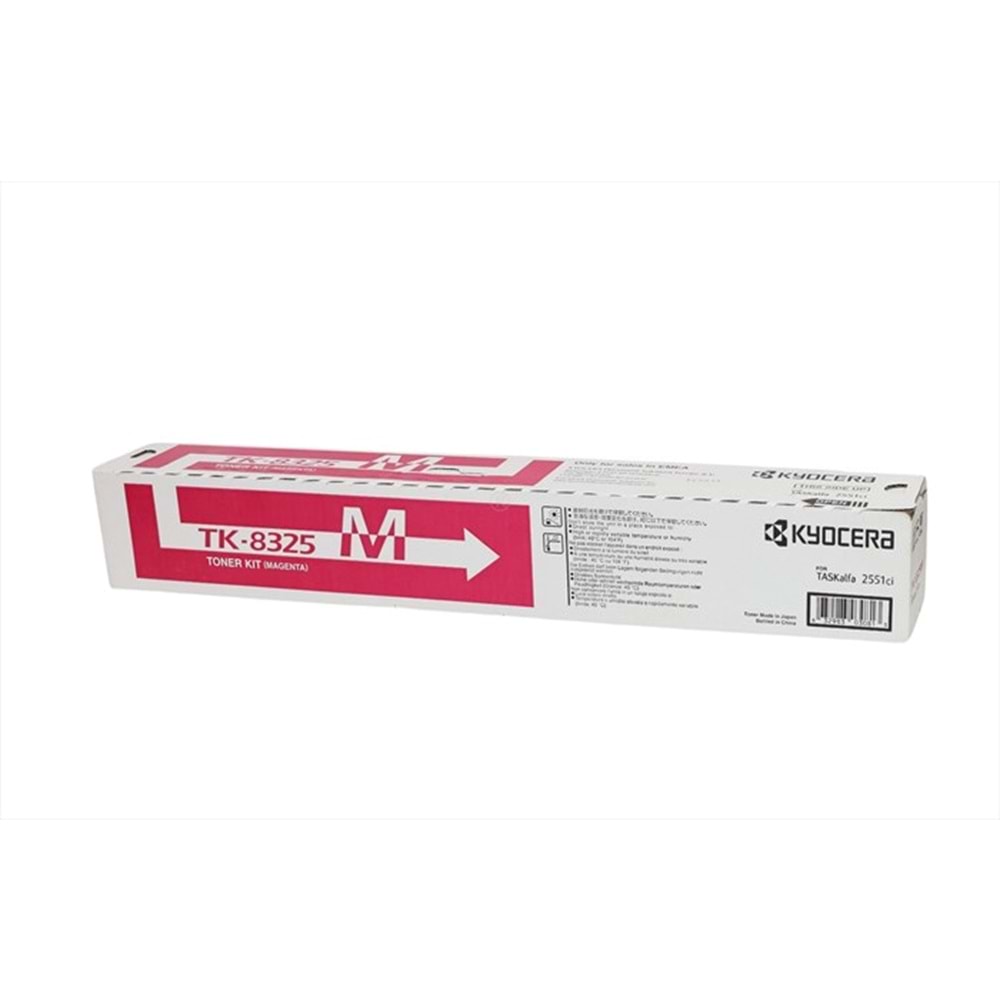 Kyocera Mita TK-8325 Kırmızı Toner, TASKALFA 2551 CI, Orjinal