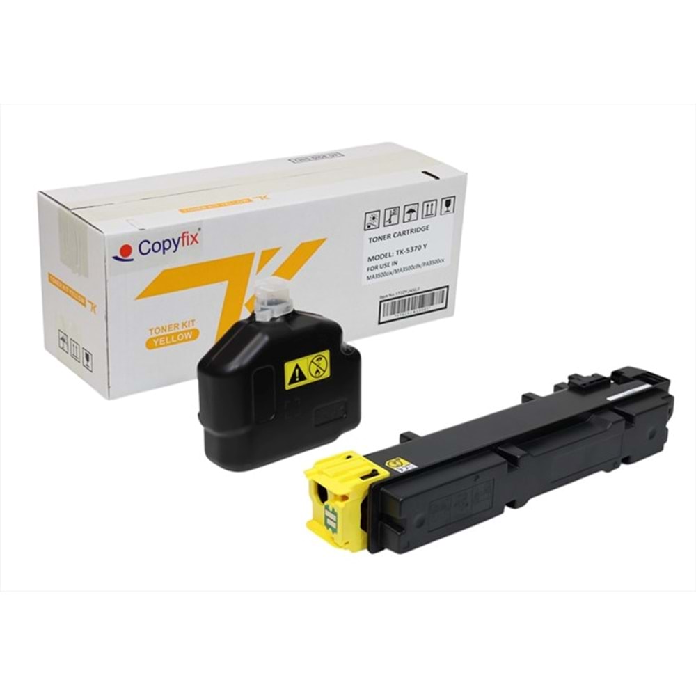 Kyocera Mita TK-5370Y Sarı Copyfix Toner, ECOSYS MA 3500 CIFX, MA 3500 CIX, PA 3500 CX, YCF