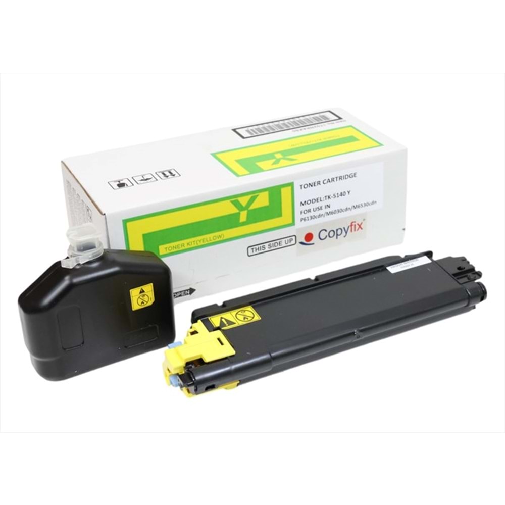 Kyocera Mita TK-5140 Sarı Copyfix Toner, ECOSYS M 6030 CDN, ECOSYS M 6530 CDN, ECOSYS P 6130 CDN, YCF