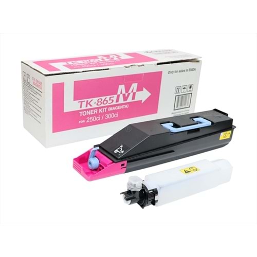 Kyocera Mita TK-865 Kırmızı Toner, TASKALFA 250 CI, TASKALFA 300 CI, Orjinal