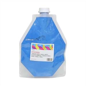 Kyocera Mita Mavi (Cyan) Dolum Toneri, TK-8335, TK-8345, TK-8365, TK-8375, TK-8515, TK-8525, TK-8545, TK-8555, (500GM FOIL BAG), (Made in USA)