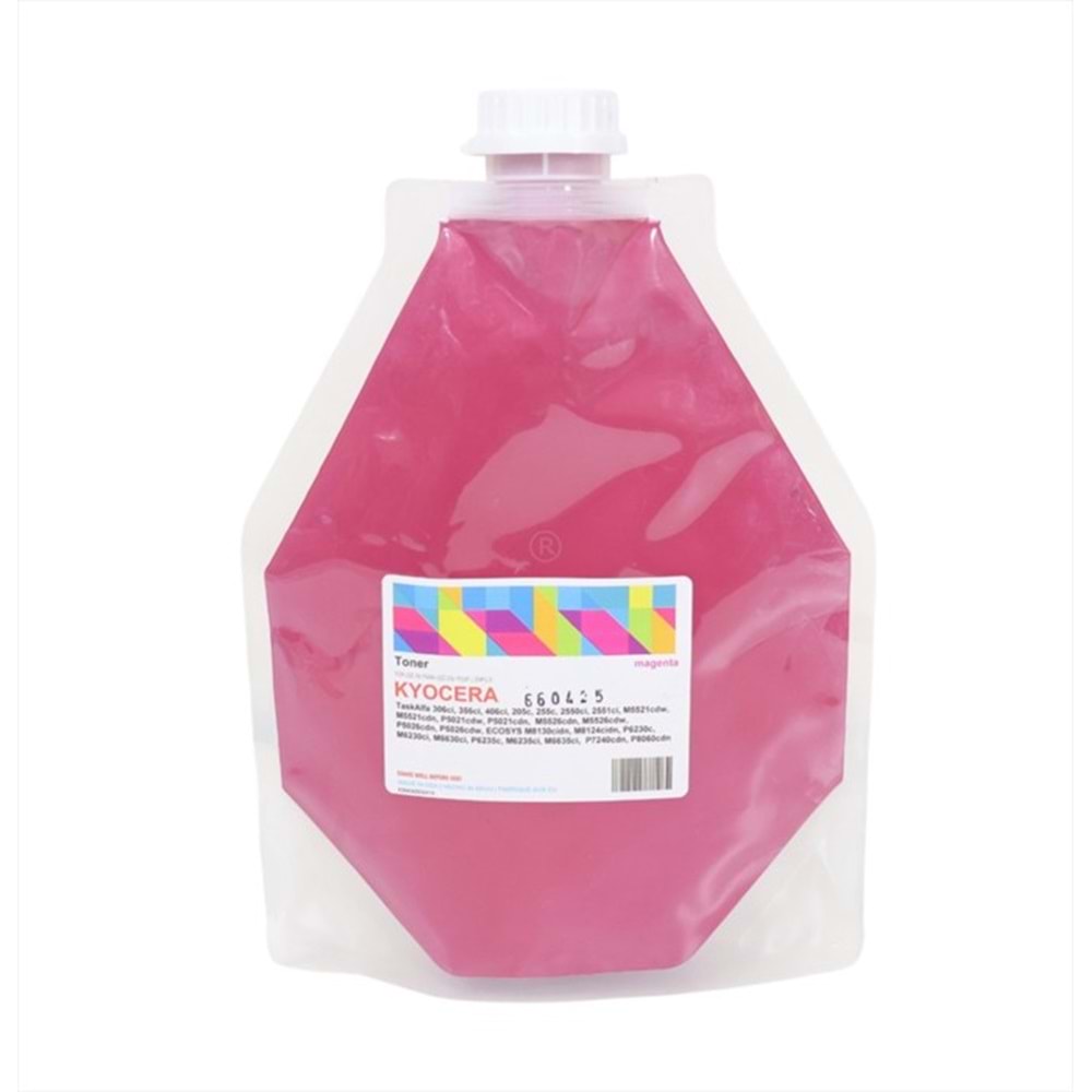 Kyocera Mita TK895, 590, 5230, 5240, Kırmızı Muadil Toner, (500GM FOIL BAG), (Made in USA)