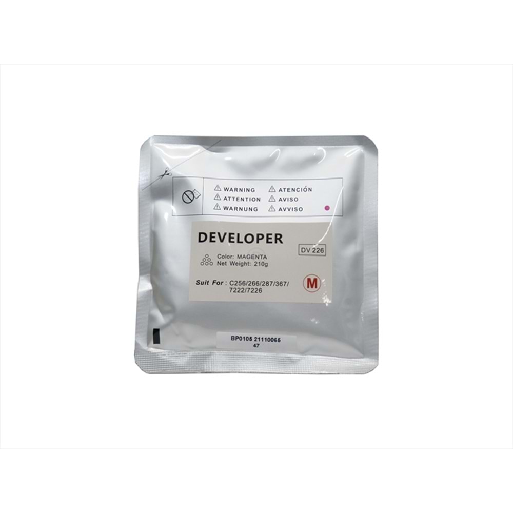 KN, DV-214 Kırmızı Muadil Developer, C227, C287, DV214M, 221M, 226M, 311M, 313M, 512M, 619M, 210g, YCF