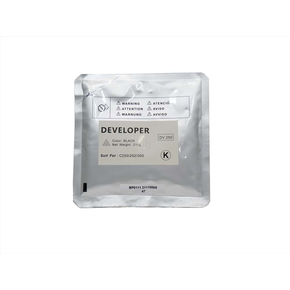 KN, DV-315K Siyah Muadil Developer, BIZHUB C 250 I, BIZHUB C 300 I, BIZHUB C 360 I, DV-315K, YCF