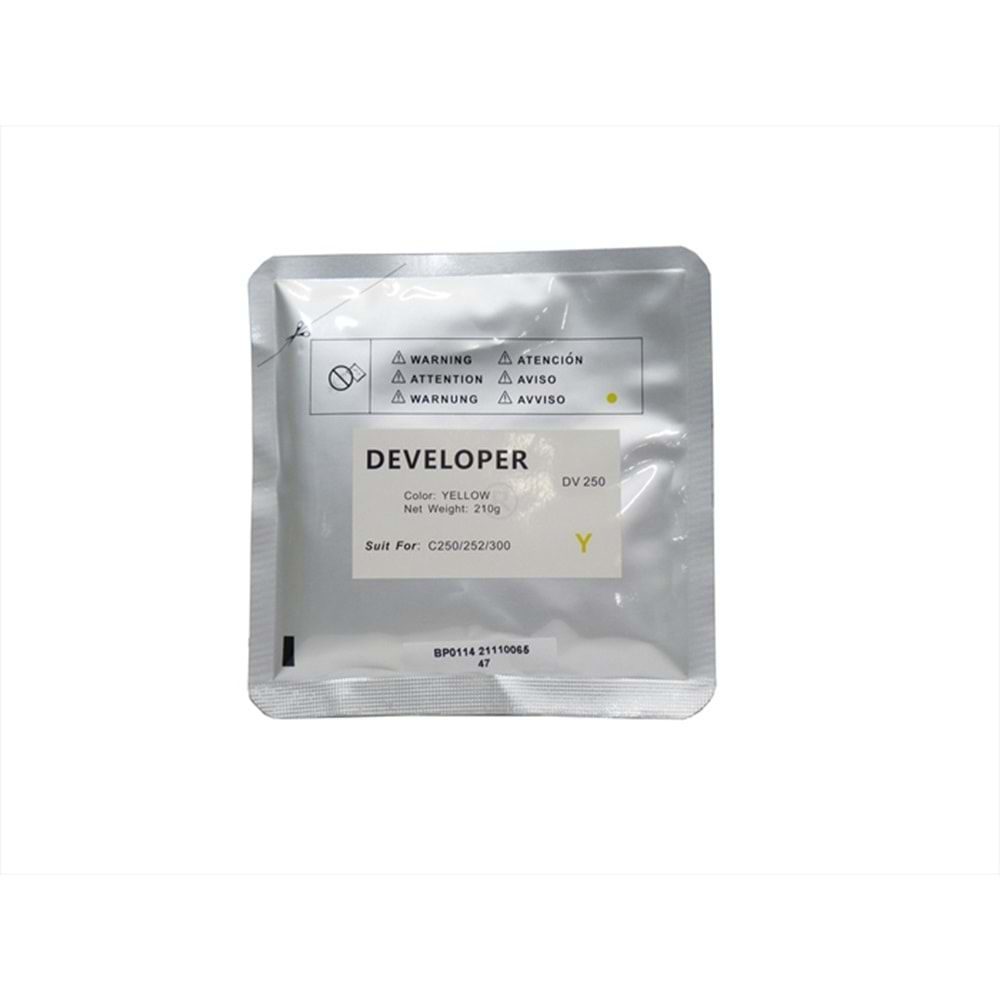 KN, DV-315Y Sarı Muadil Developer, BIZHUB C 250 I, BIZHUB C 300 I, BIZHUB C 360 I, DV-315Y, YCF