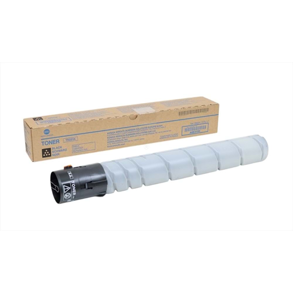 Konica Minolta, TN-221K Siyah Toner, Bizhub C227, C287, A8K3150, Orjinal