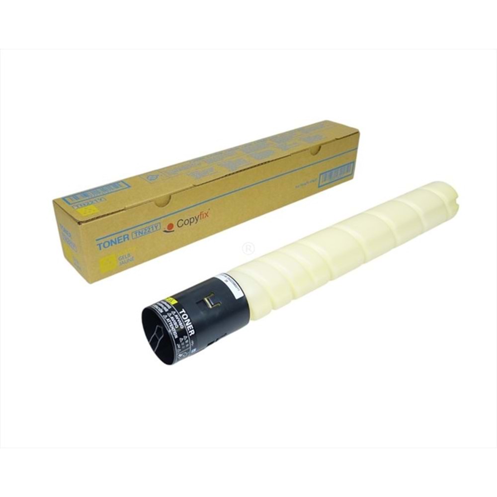 KN, TN-221Y Sarı Copyfix Toner, Bizhub C227, C287, YCF