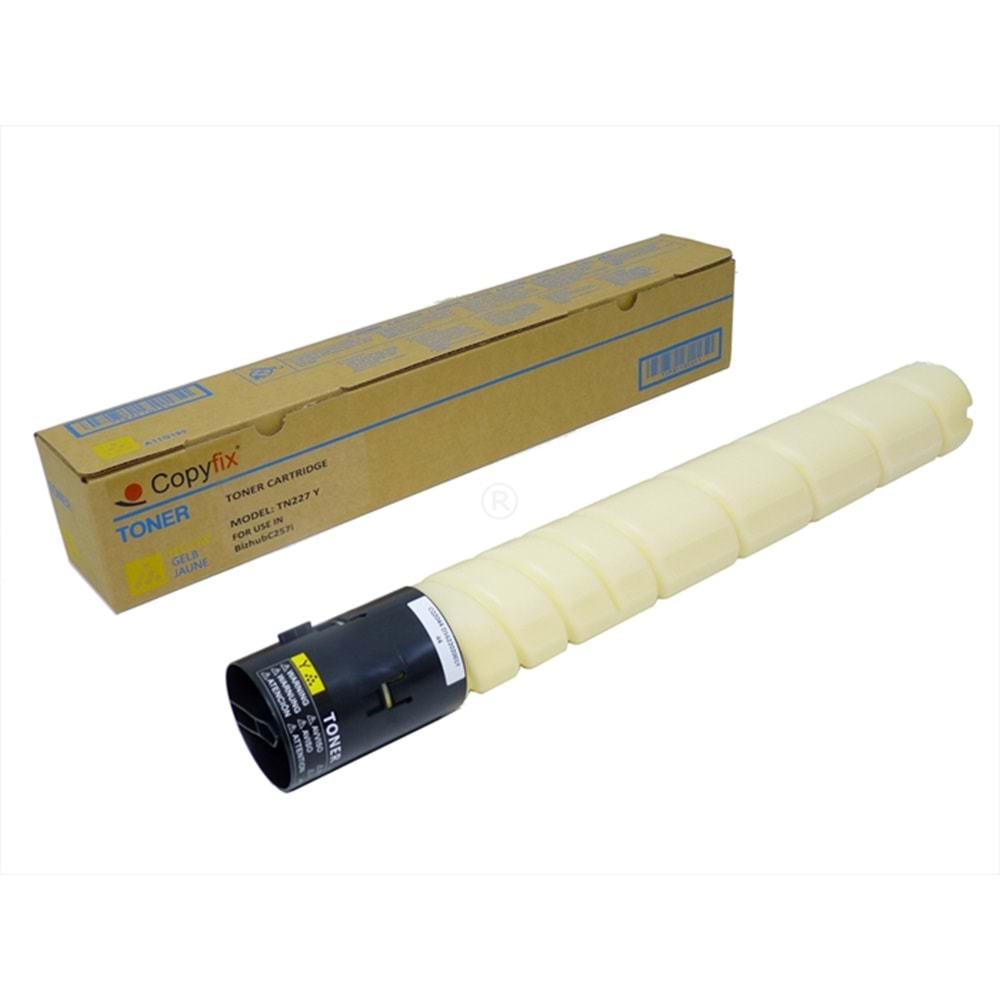 KN, TN-227Y Sarı Copyfix Toner, BIZHUB C 257 I, YCF