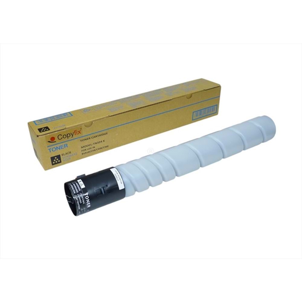 KN, TN-324K Siyah Copyfix Toner, Bizhub C258, C368, A8DA150, YCF