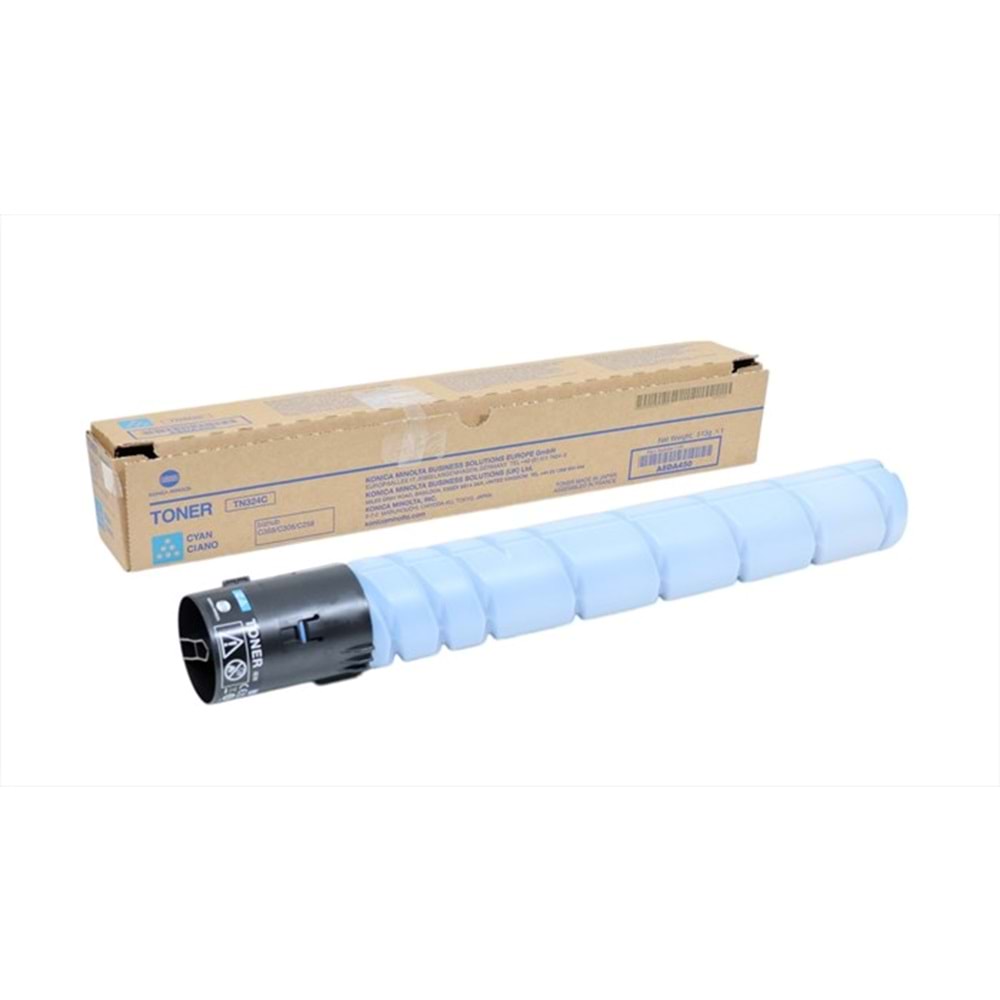 Konica Minolta, TN-324C Mavi Toner, Bizhub C258, C368, A8DA450, Orjinal
