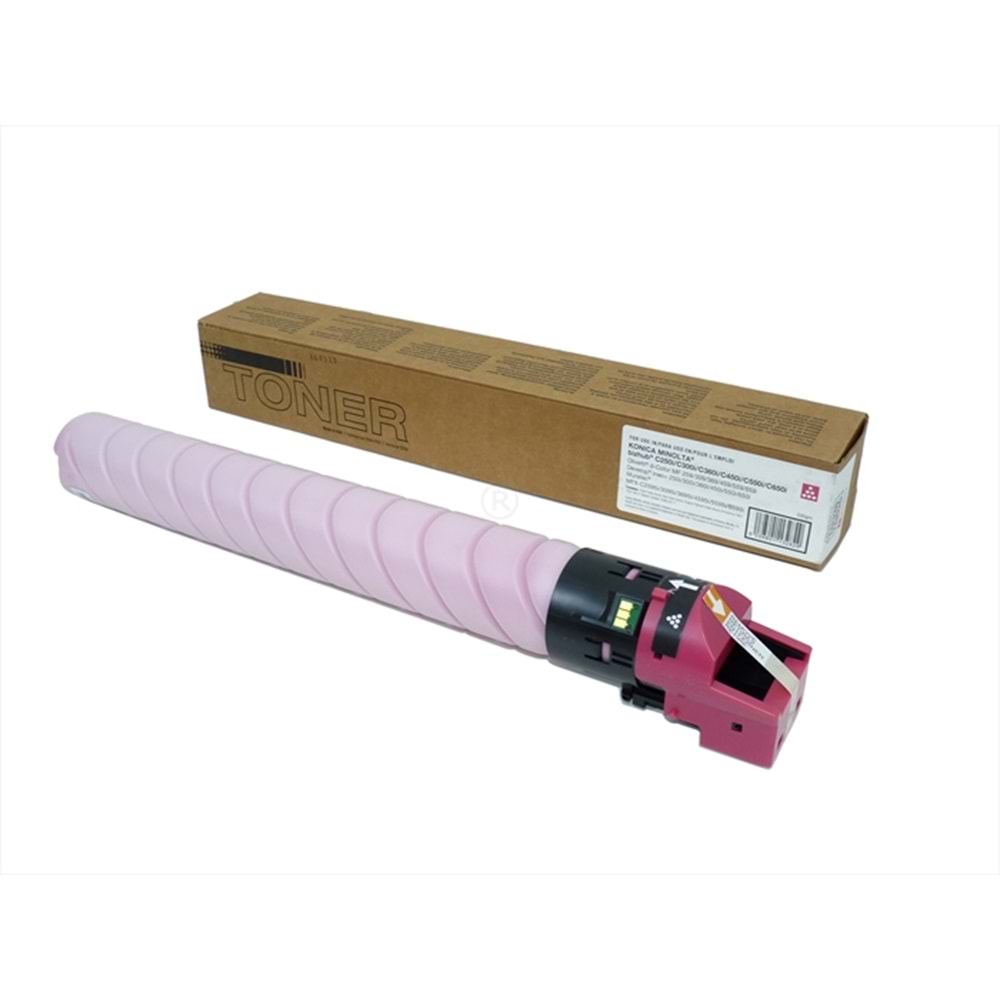 KN, TN-328M Kırmızı Muadil Toner, BIZHUB C 250 I, BIZHUB C 300 I, BIZHUB C 360 I, (530GM), (Made in USA)