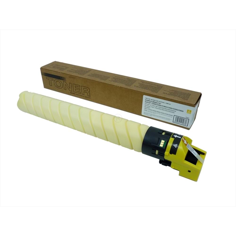 KN, TN-328Y Sarı Muadil Toner, BIZHUB C 250 I, BIZHUB C 300 I, BIZHUB C 360 I, (498GM), (Made in USA)